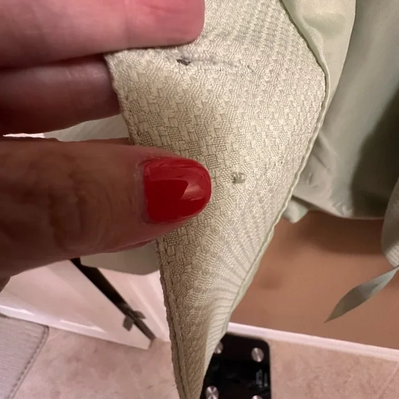 UNIQUE Blacker by Stanley Blacker Light Sage Skirt Suit Set - Picture 6 of 15